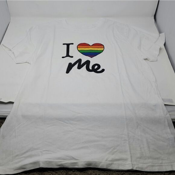 MeUndies White I heart me Modal/Cotton Blend T-Shirt XLarge - Picture 3 of 4